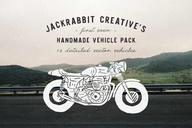 手绘矢量图形 Handmade Vehicle Pack