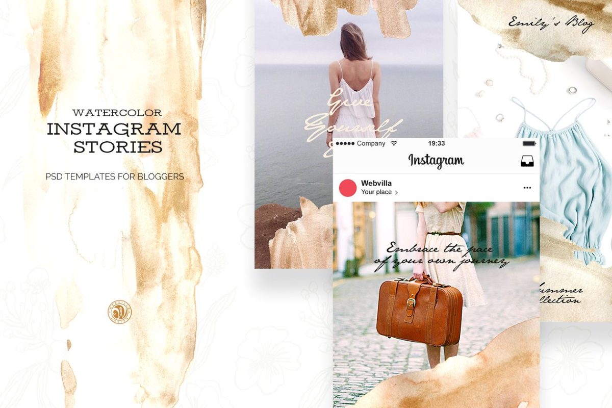 社交博客故事模板 Instagram Stories for Bloggers