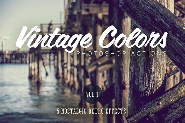 经典色彩的PS动作 Vintage Colors Actions Volume 1