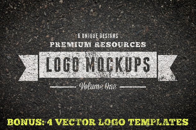 经典的logo设计展示样机 Vintage Logo Mockups Volume 1