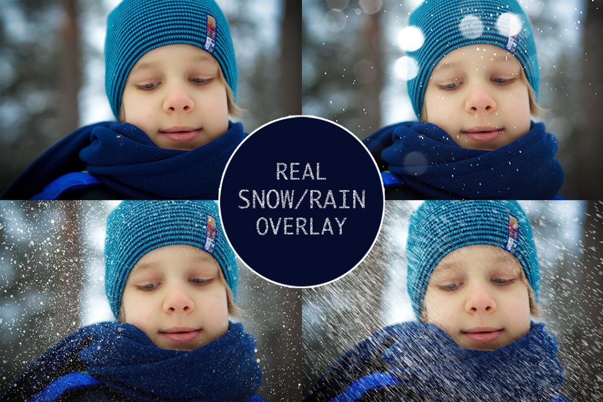 真实下雪下雨素材 Real Snow-Rain overlays collection