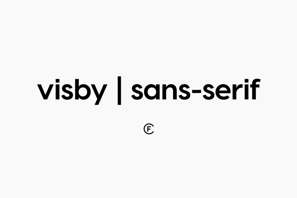 无衬线英文字体 Visby CF Geometric Sans Font