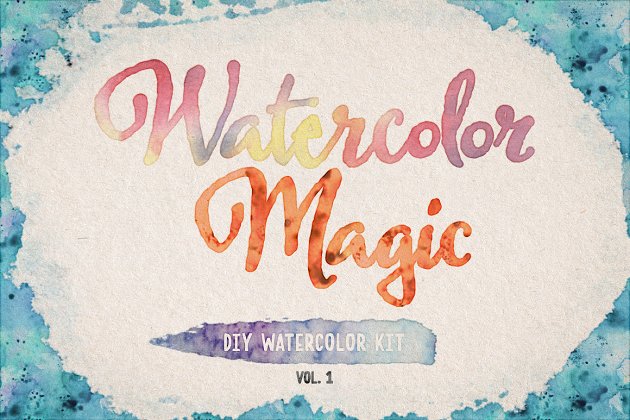 魔幻水彩肌理素材 Watercolor Magic Volume 1