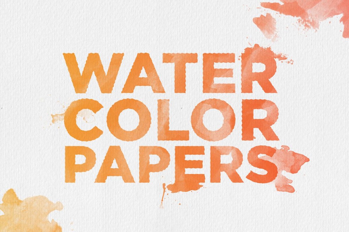 水彩纸纹理 20 Watercolor Papers