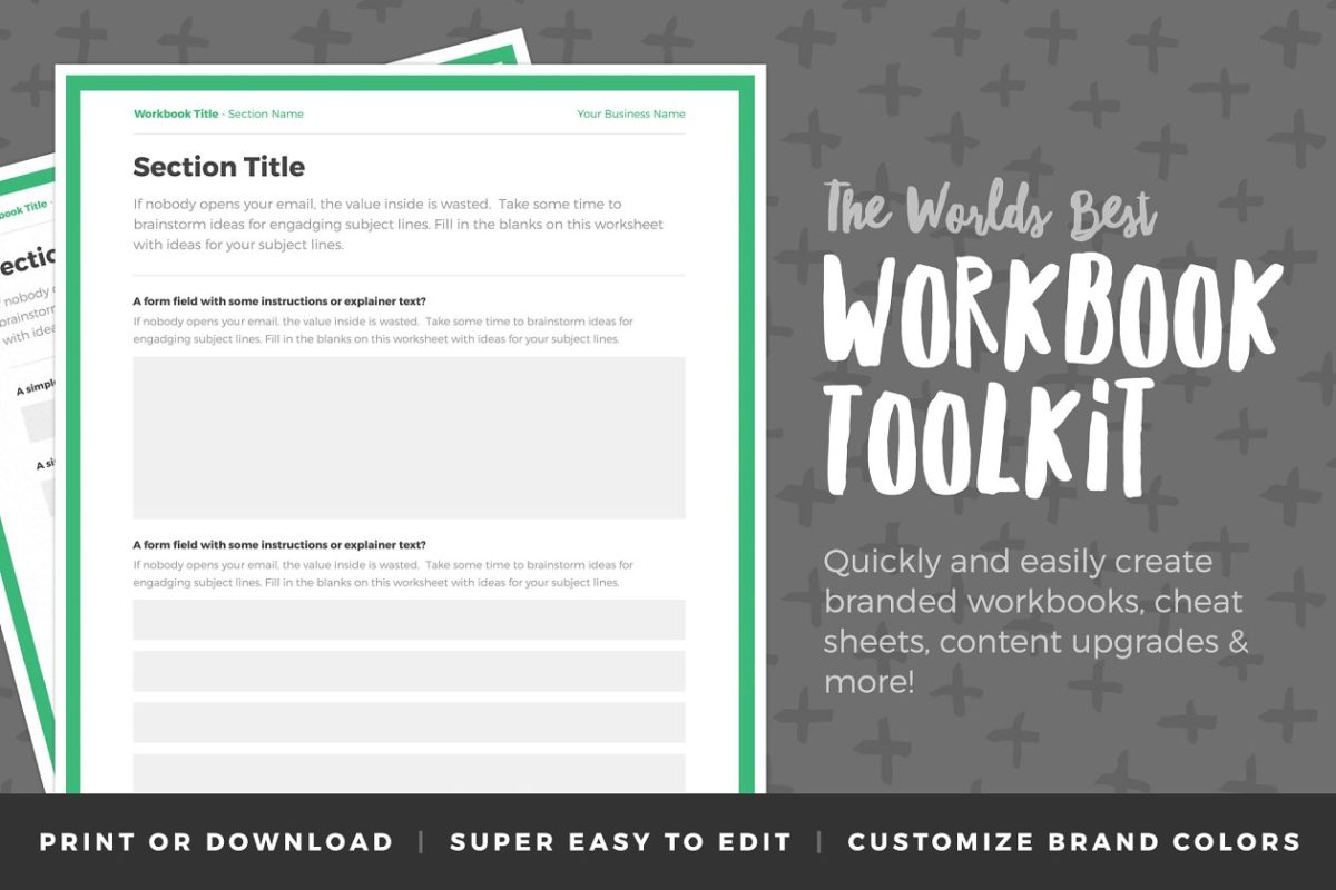工作汇报模板包 Workbook Toolkit – Volume One