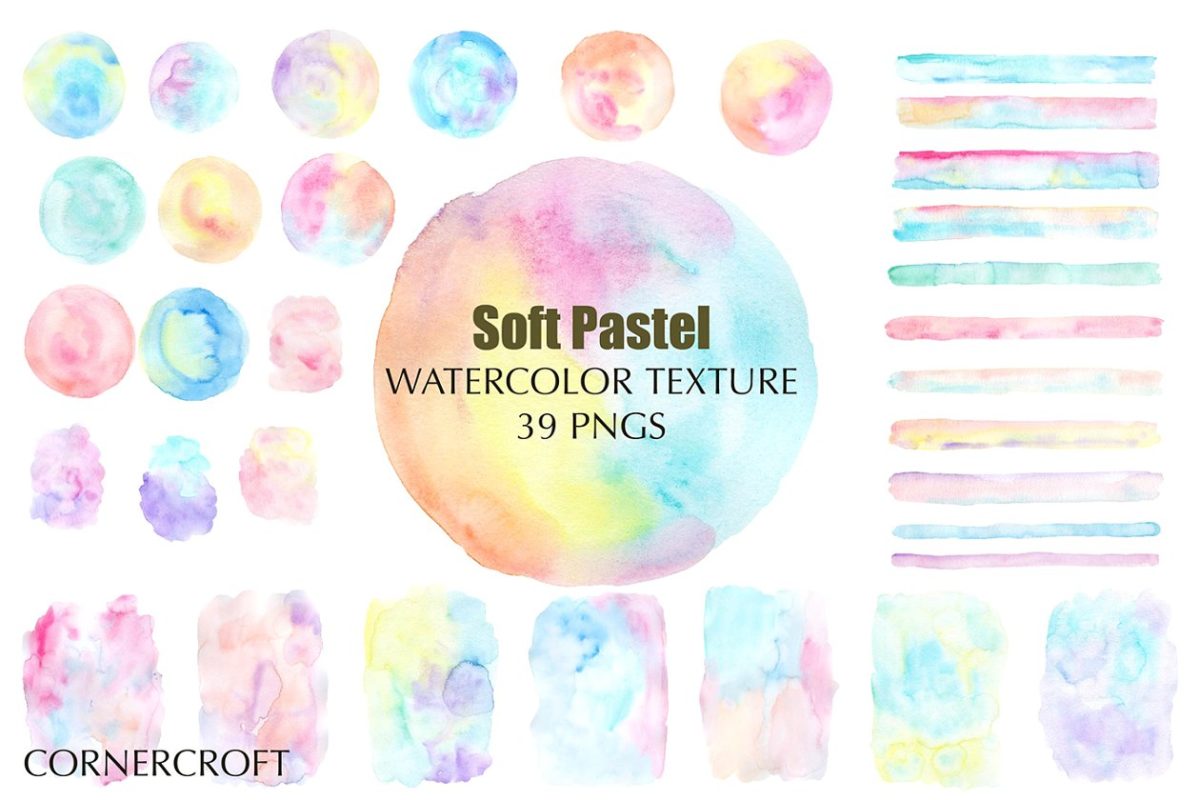 纹理柔和的粉彩 Texture Soft Pastel