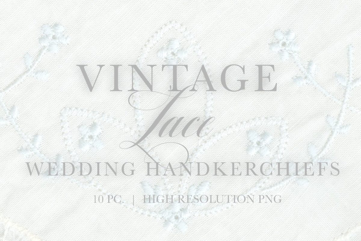 复古花边婚礼手帕 Vintage Lace Wedding Handkerchiefs