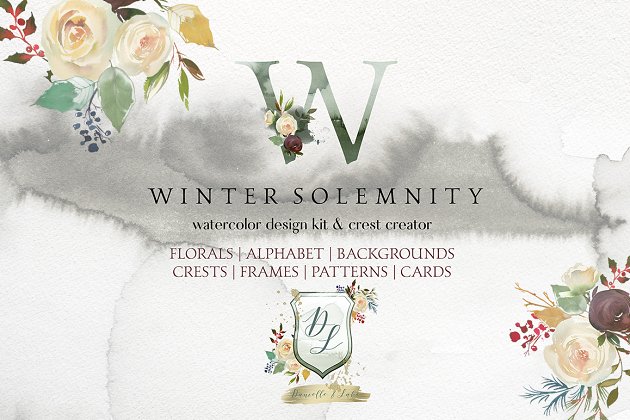 冬季严谨花艺设计套件 Winter Solemnity Floral Design Kit