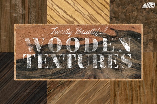 20个木纹背景纹理素材 20 Wood Textures Pack