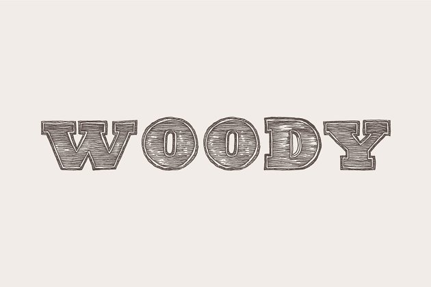 标题粗体衬线，木质纹理 Headline bold serif, wooden texture