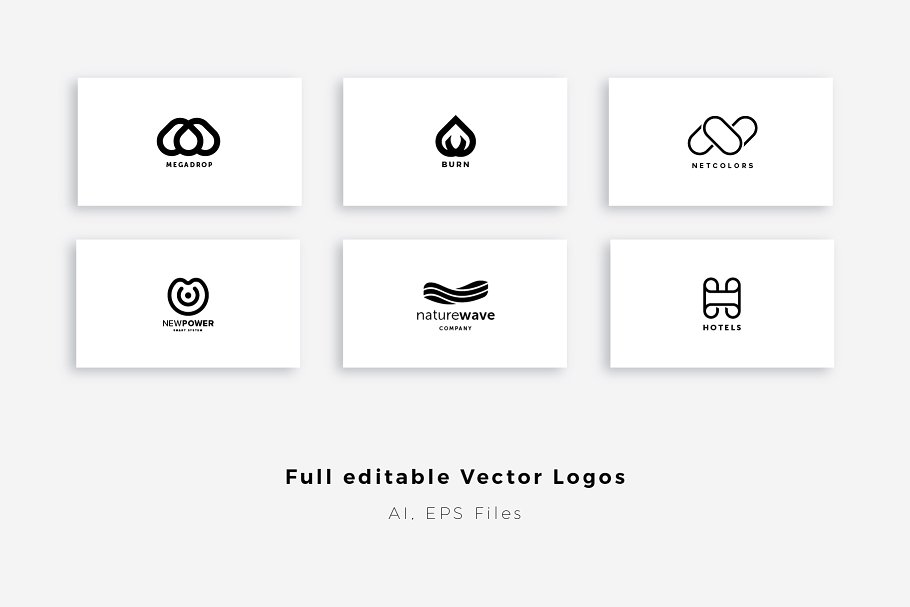 30个预备LOGO设计模板 30 Unique Premade Logos Pack插图10