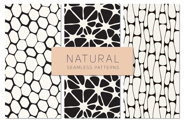 自然的无缝背景纹理素材 Natural Seamless Patterns Set 2