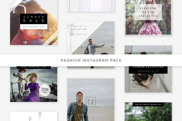 时尚社交图片模板 Fashion Instagram Pack