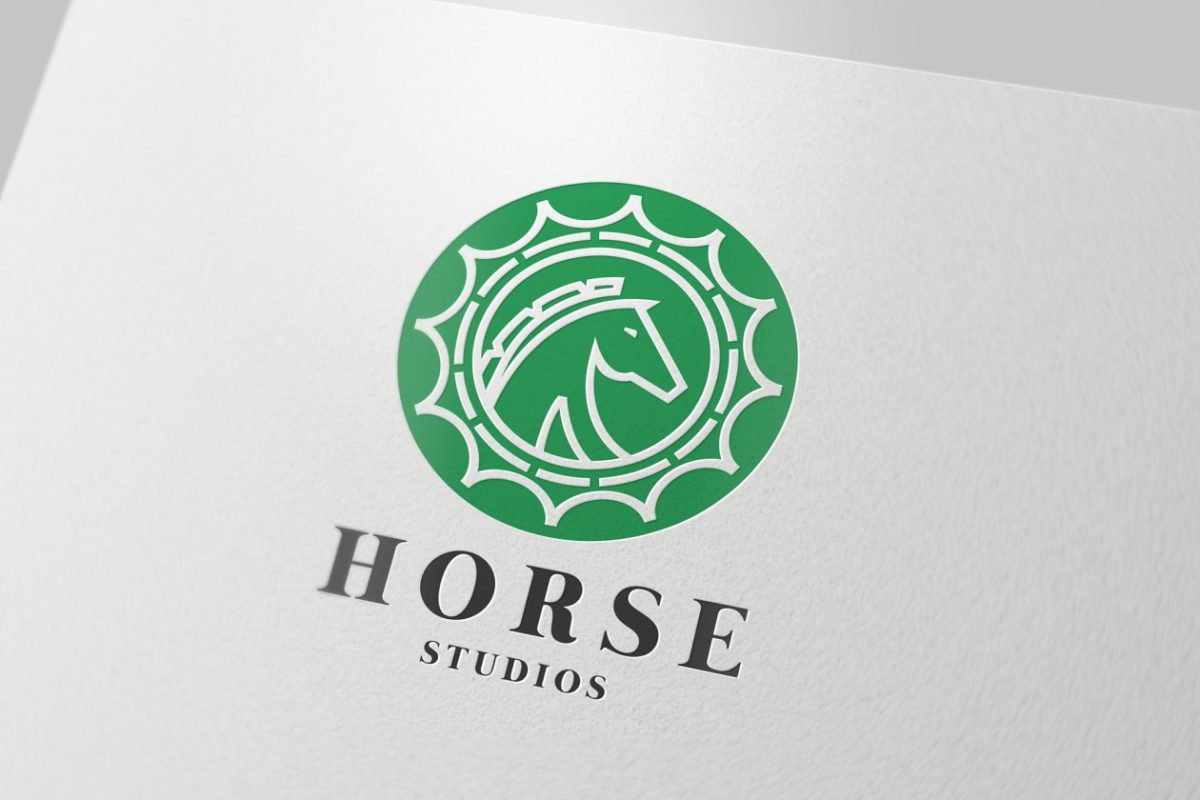 关于马的logo设计主题模版 Horse