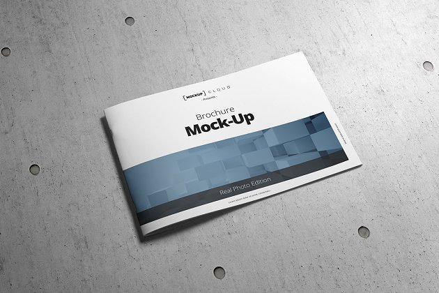 产品宣传册模型 Brochure Mock-Up / A4 Landscape