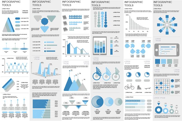 金融信息图表ppt素材 Financial Infographic Elements