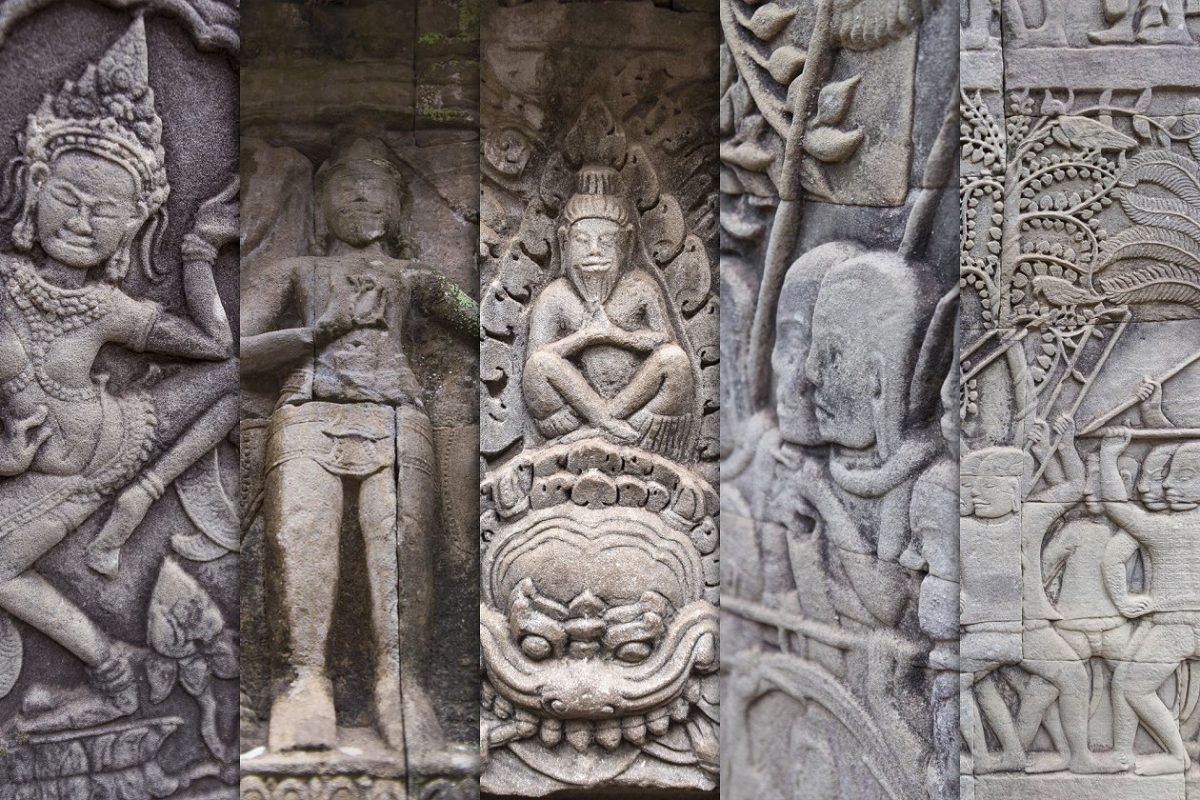 庙宇浮雕图片合集 Temple Bas Reliefs