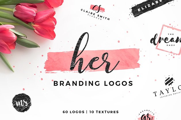 女性品牌Logo模板合集 Her Feminine Branding Logos