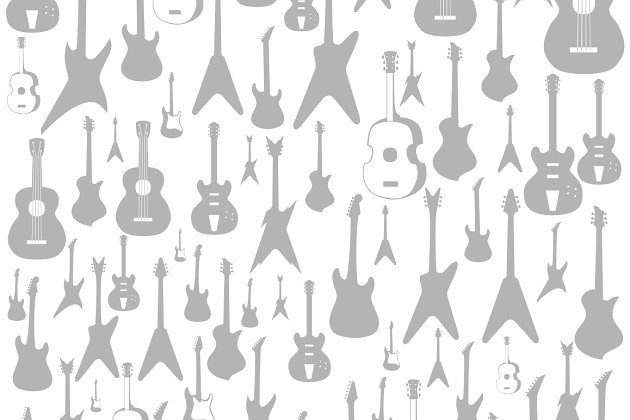 吉他图形插画 Guitar a background