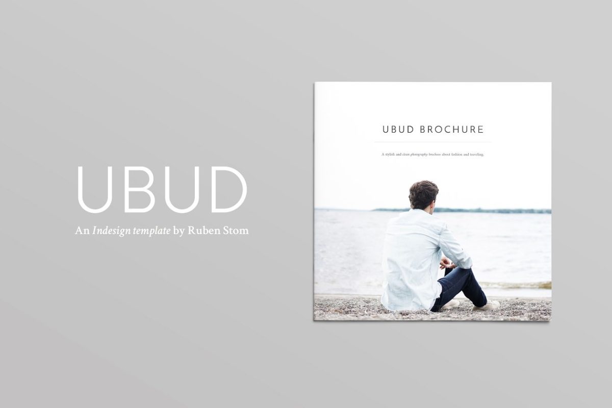 方形画册模板 Ubud Square Brochure Template