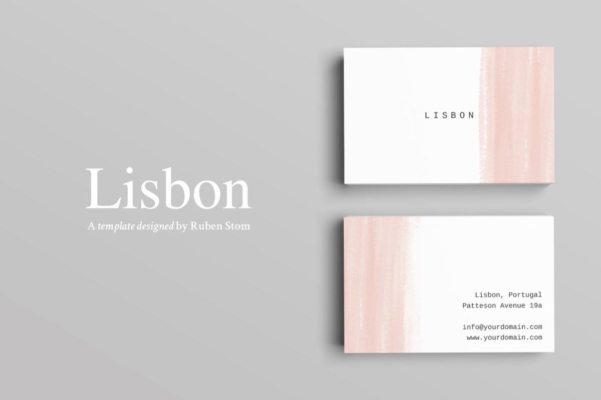 商业名片模板 Lisbon Business Card Template
