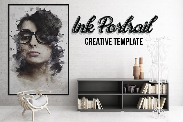 创意墨水动作模板 Ink Portrait – Creative Template