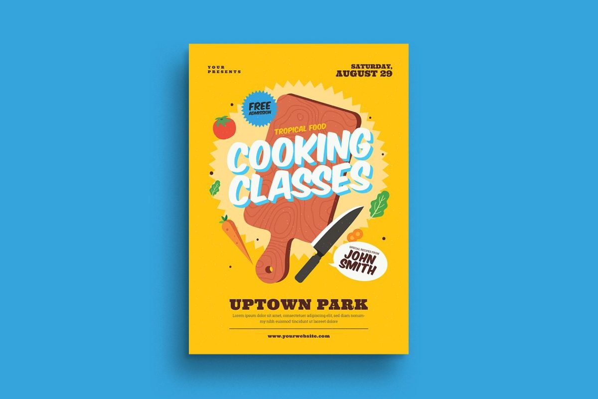 烹饪课传单制作 Cooking Classes Flyer