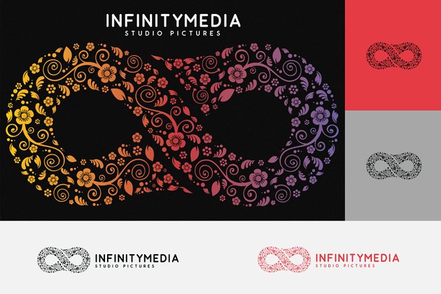 媒体logo设计素材 Infinity Media Logo