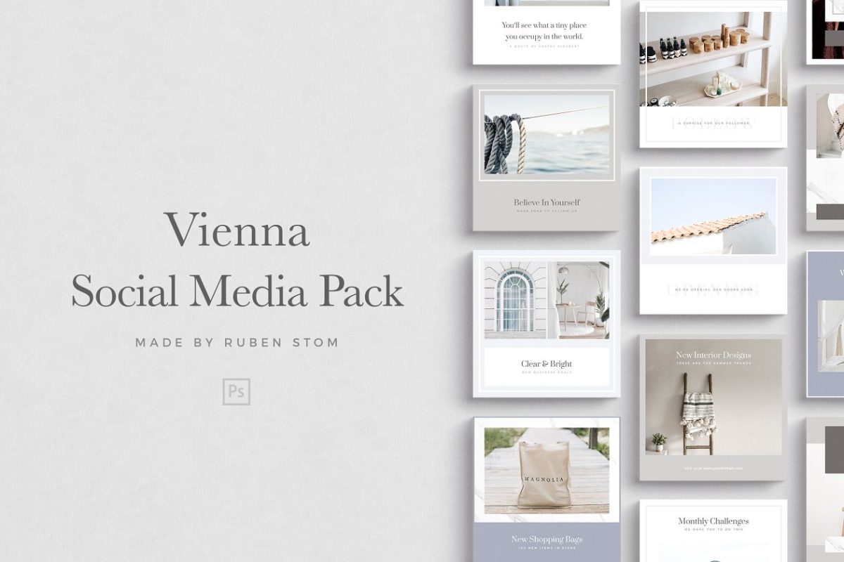 维也纳社交媒体包 Vienna Social Media Pack