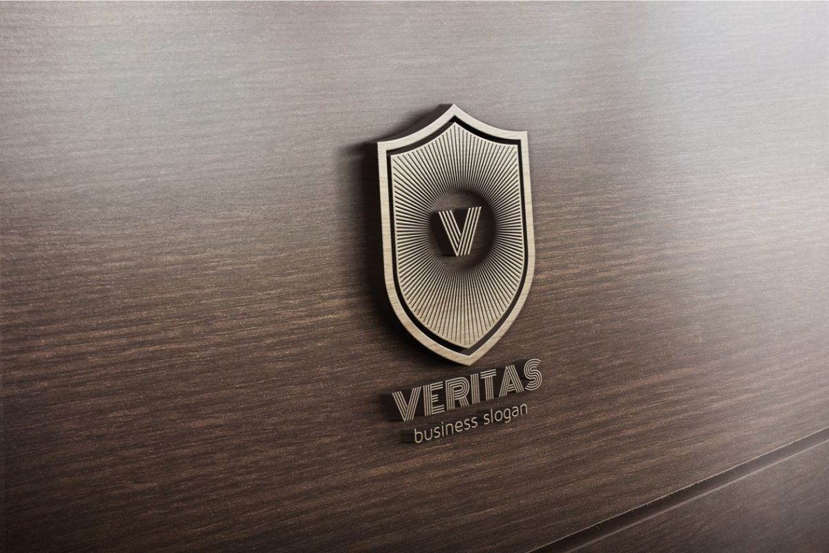 时尚的logo模版 Veritas logo