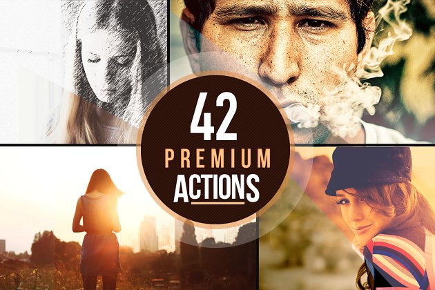 42个收费高品质PS动作合集 42 Premium Actions