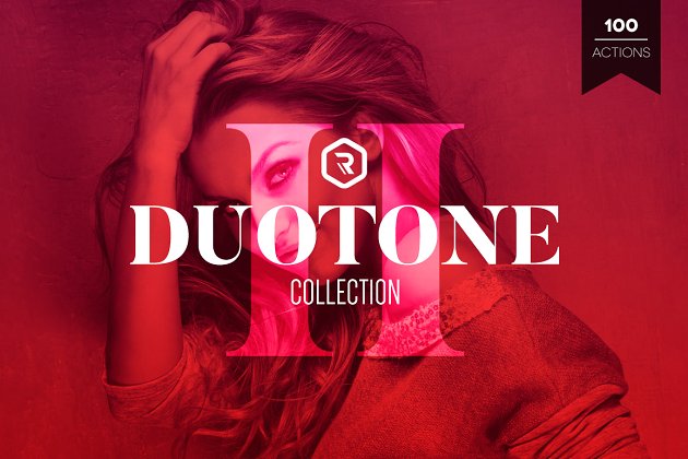 时尚的动作模板 Duotone Collection II PS Actions