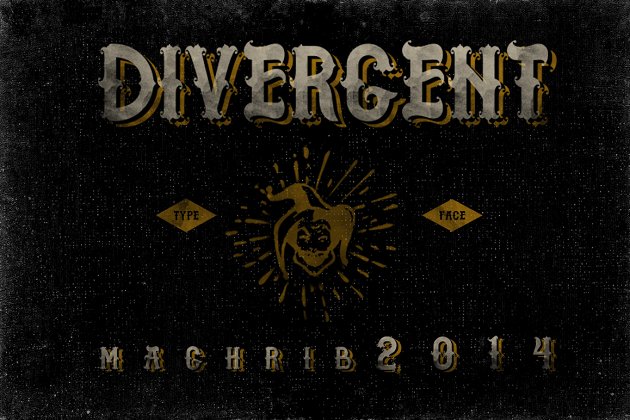 梦幻复古设计字体 MGH Divergent™