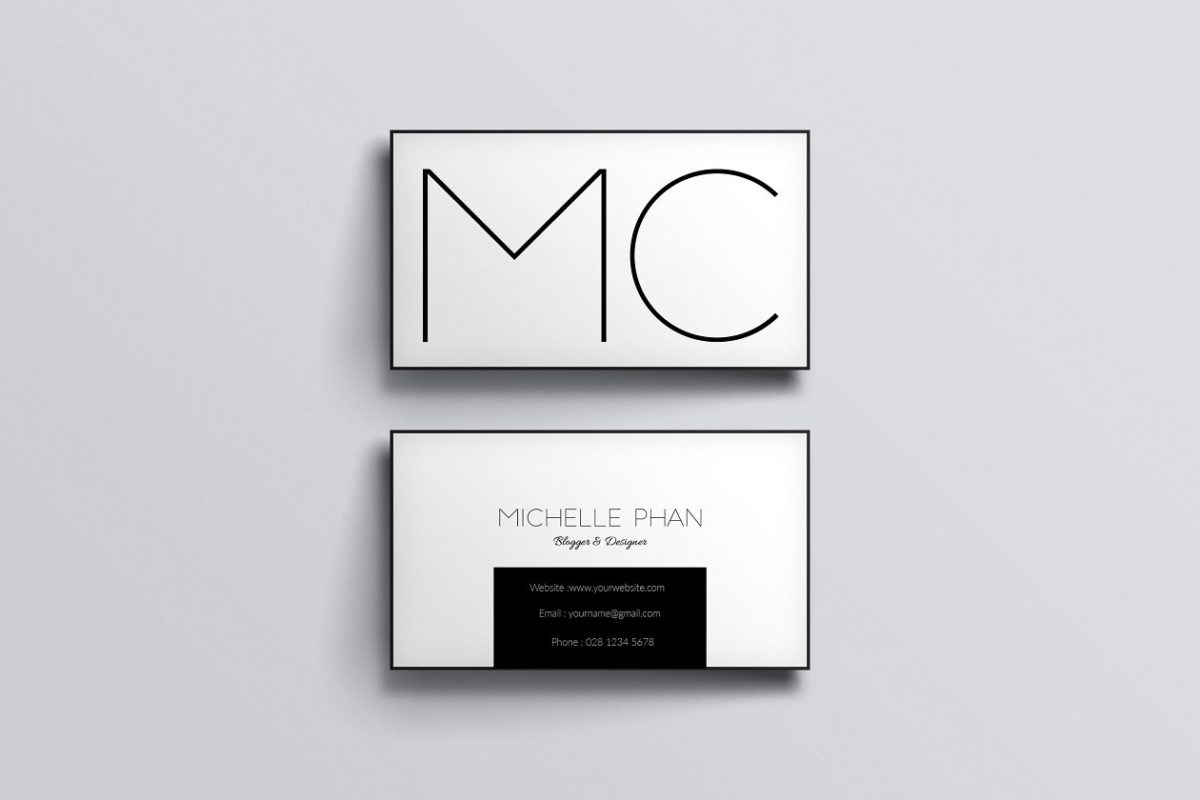 现代商业名片模板 Modern business card template