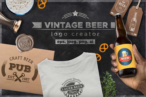 工艺啤酒设计套件Logo创建者