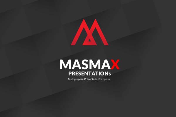 Masmax 野生动物轮廓创意PowerPoint模板