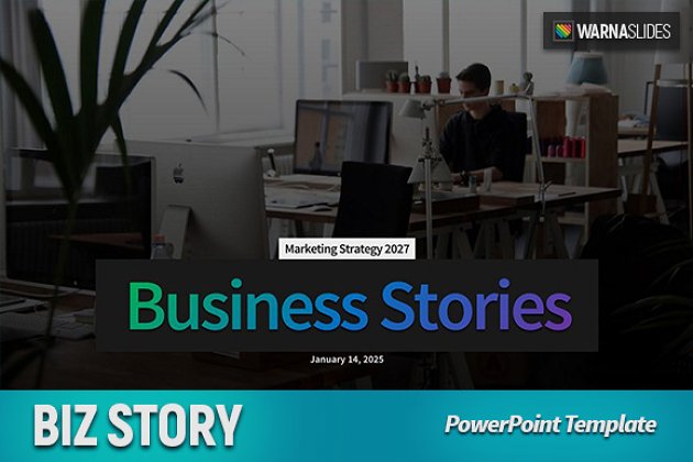 商业ppt模板 Biz Story PowerPoint Template