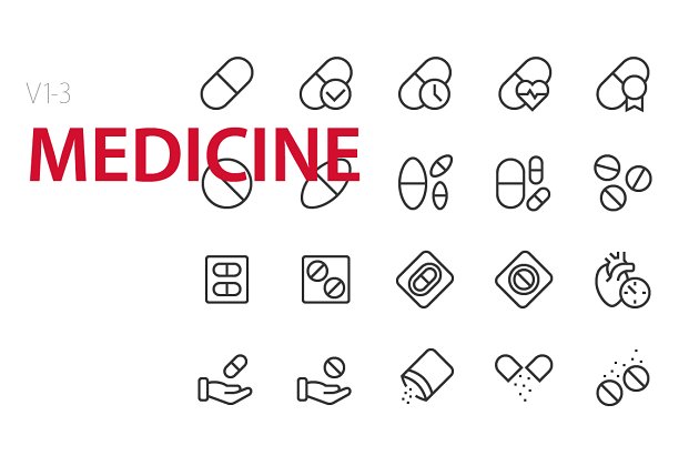 医学UI图标素材 60 Medicine UI icons