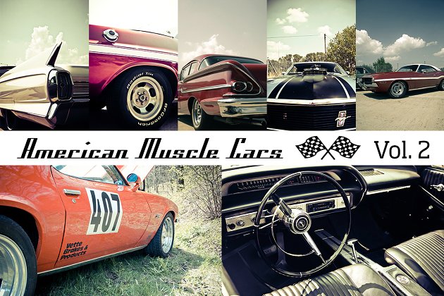 美国怀旧肌肉车第2卷 American Muscle Cars Vol. 2 (12x)