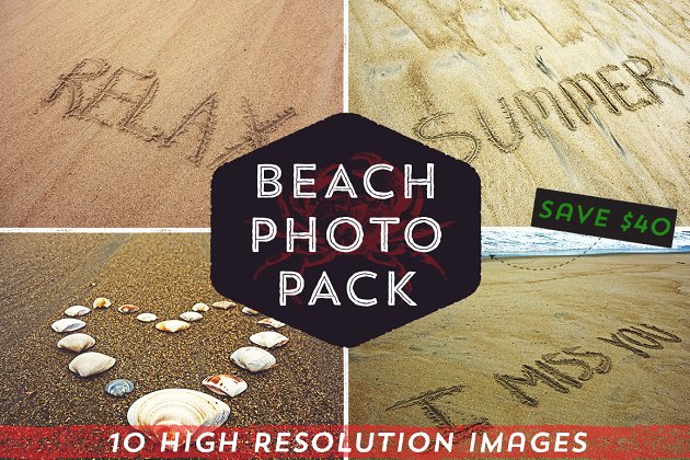 沙滩海滩高清背景素材 Beach Photo Pack