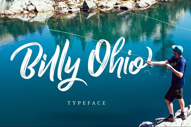 手写英文字体 Billy Ohio Typeface