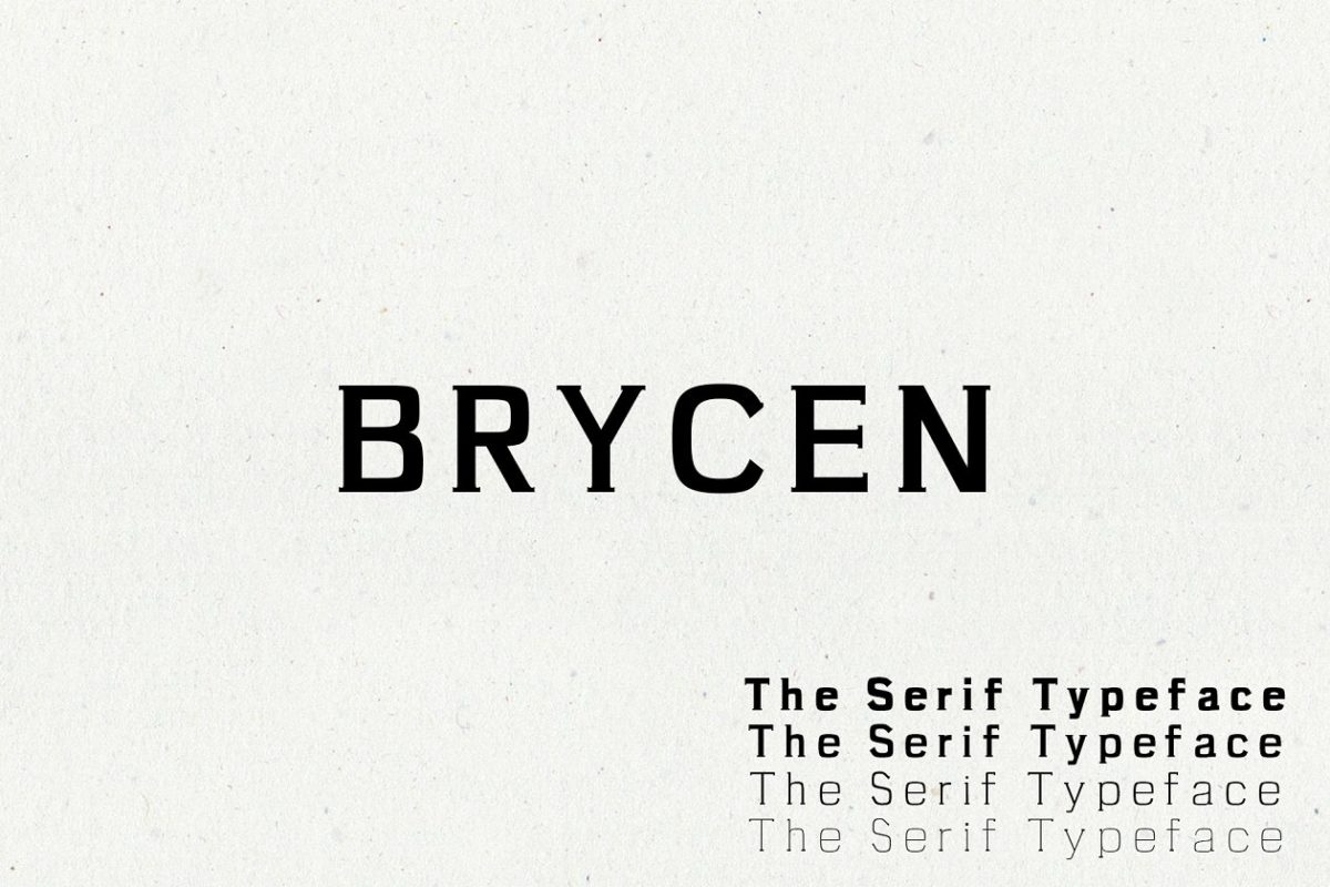 衬线专业字体系列 Brycen Serif Premium 7 Font Family