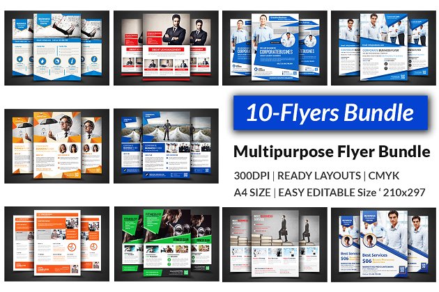 多用途海报模板 Multipurpose Flyers Bundle