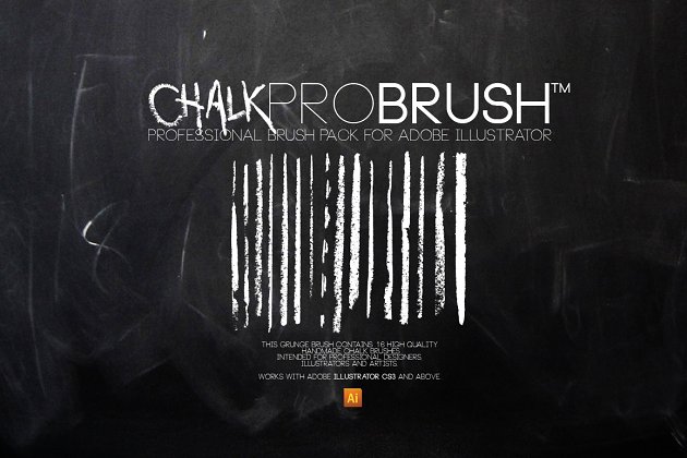AI粉笔笔刷下载 Brush | ChalkProBrush™