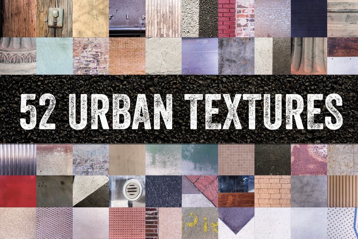 城市街道背景纹理 52 Urban Street Textures