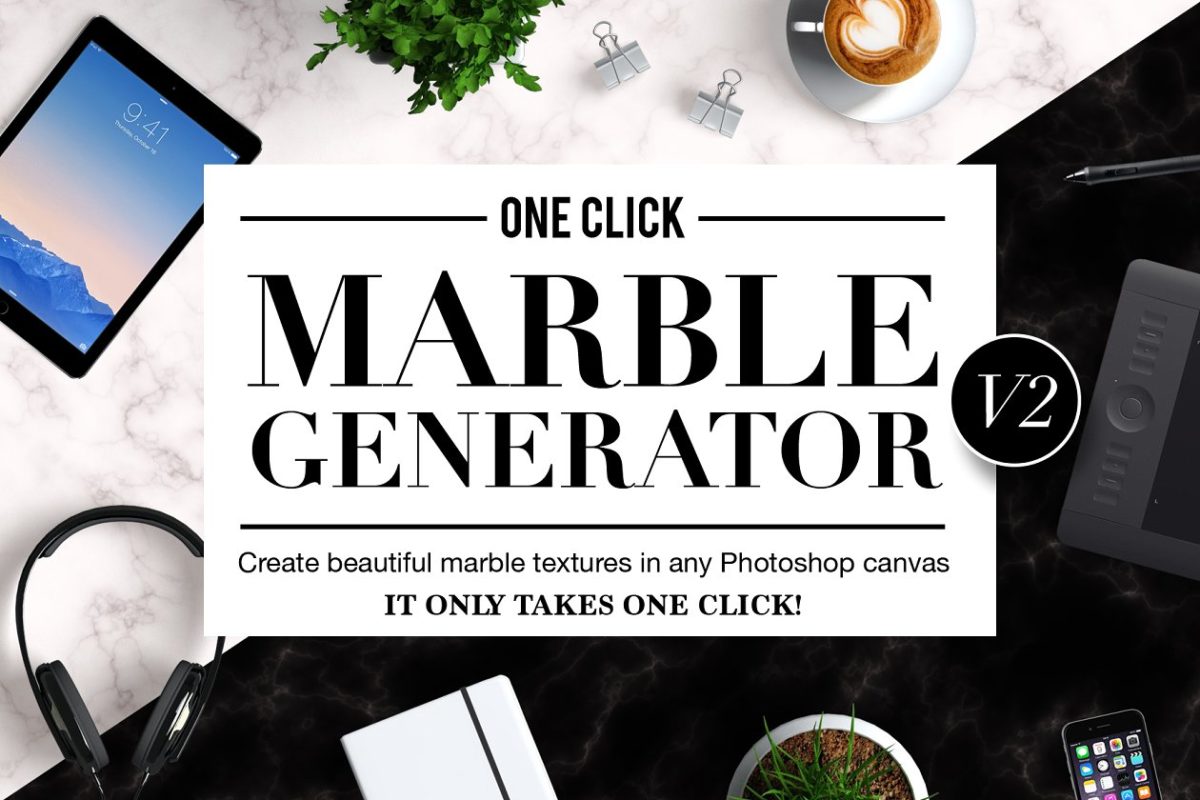 大理石纹理素材 OneClick Marble Texture Generator V2