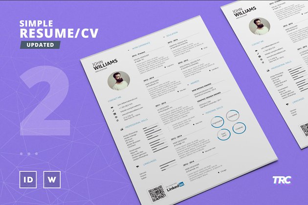 简单的简历模板 Simple Resume/Cv Template Volume 2