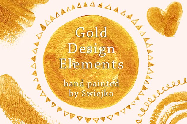 烫金设计元素 Gold Design Elements II