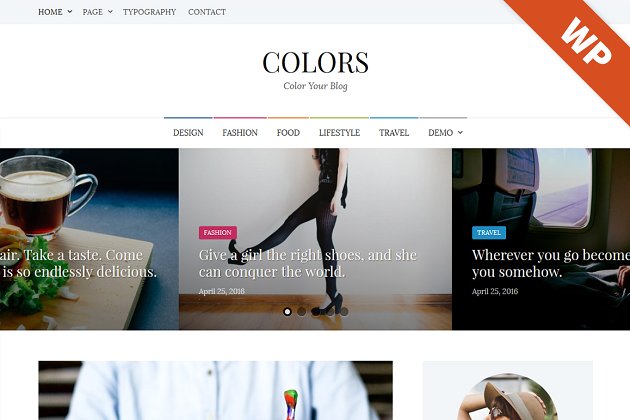 彩色WordPress主题模版 Colors – WordPress Theme