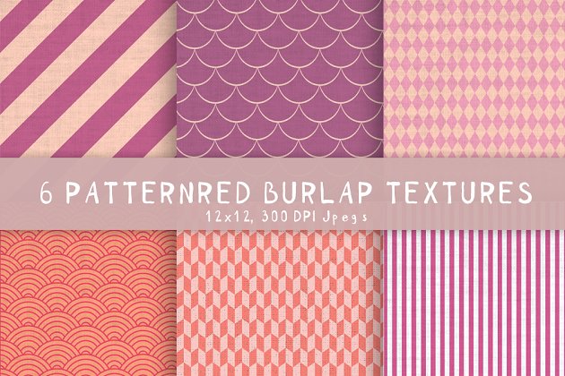 粗麻布图案背景纹理 6 Burlap patterned textures